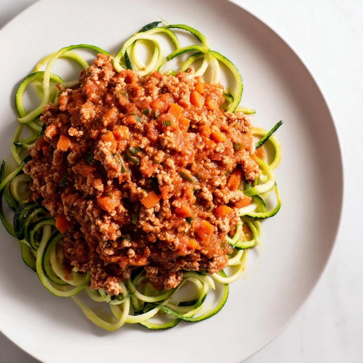 Turkey Bolognese with Zucchini