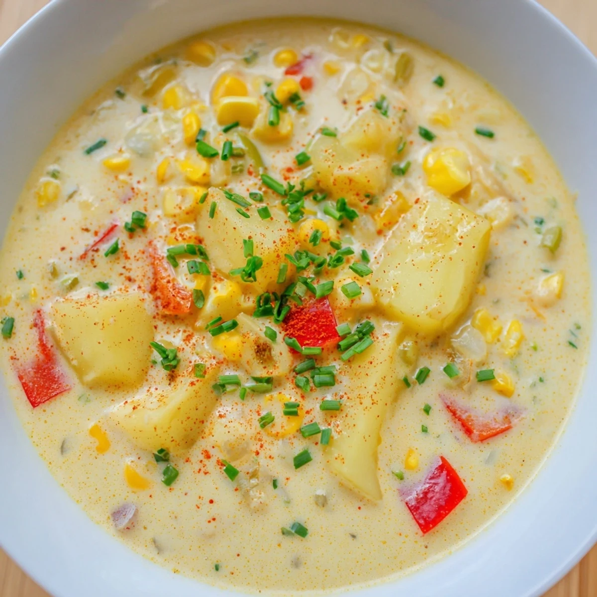 Creamy Corn Chowder with Smoked Paprika