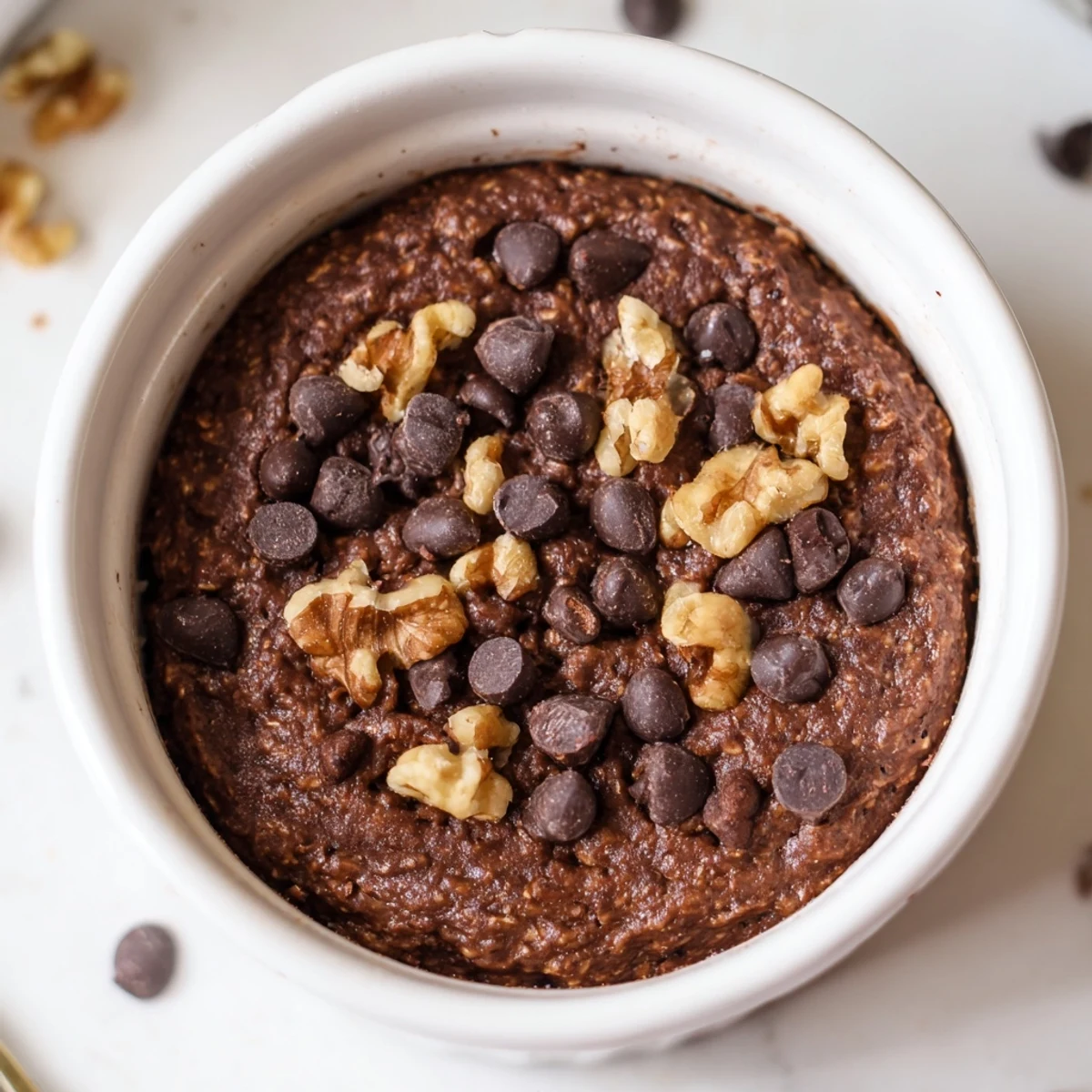Warm, wholesome Easy Chocolate Baked Oats served with maple drizzle and yogurt for a cozy, healthy morning.