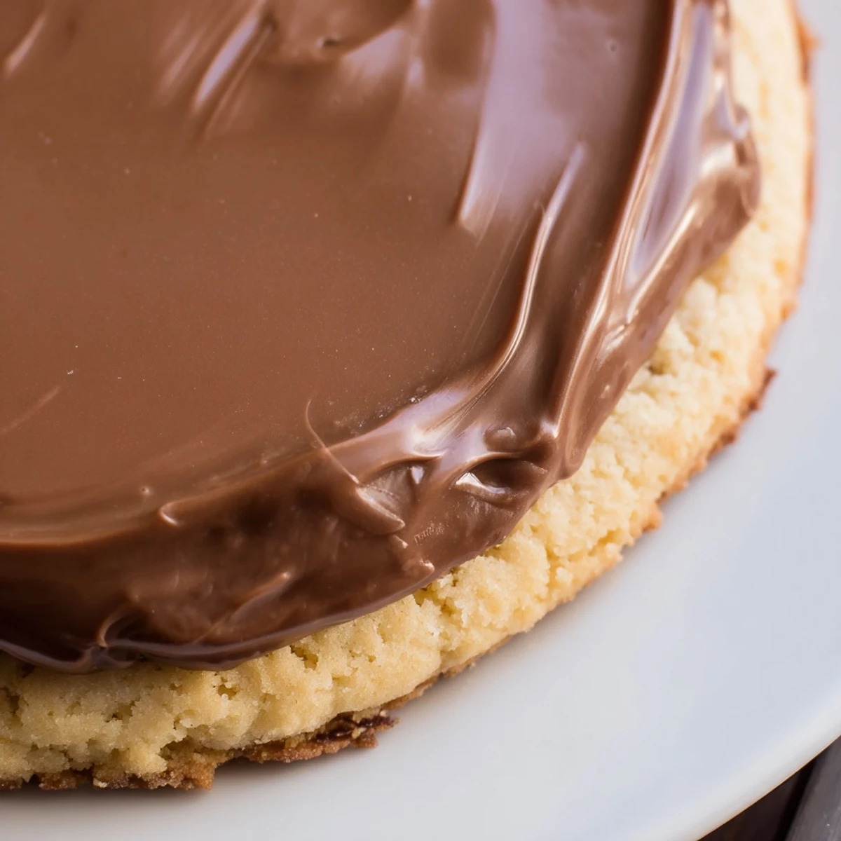 These homemade Twix Cookies feature buttery shortbread, gooey caramel, and chocolate on a marble serving plate.