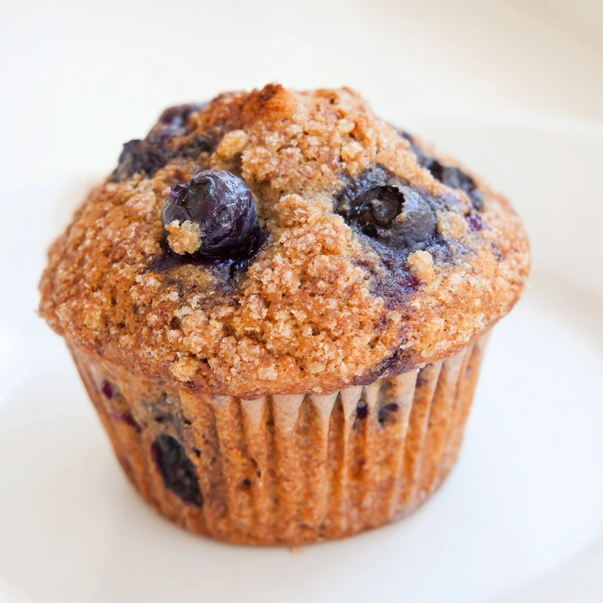 A batch of Greek Yogurt Blueberry Protein Muffins served warm, perfect for an on-the-go snack.