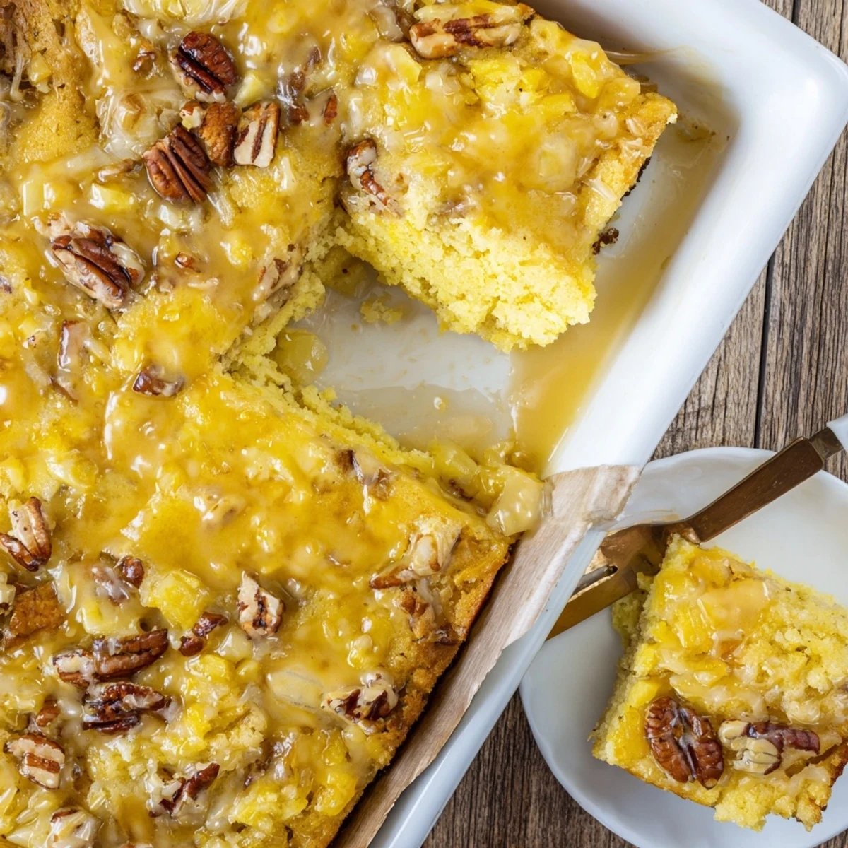 Moist Southern Texas Tornado Cake topped with rich creamy vanilla evaporated milk glaze