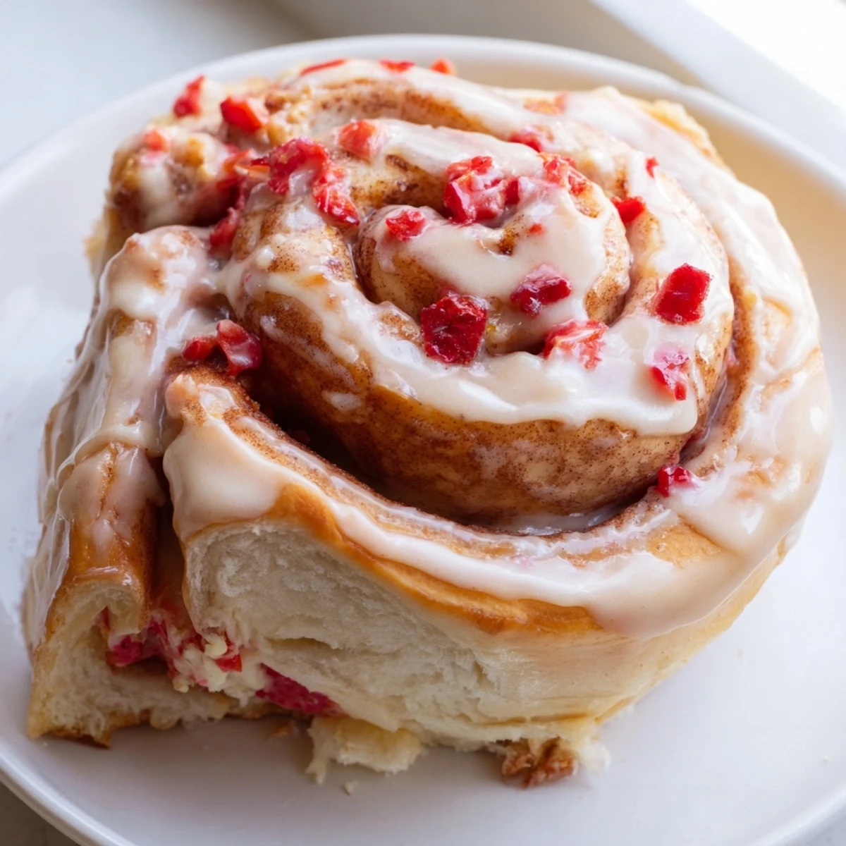 Strawberry Cheesecake Cinnabon Rolls