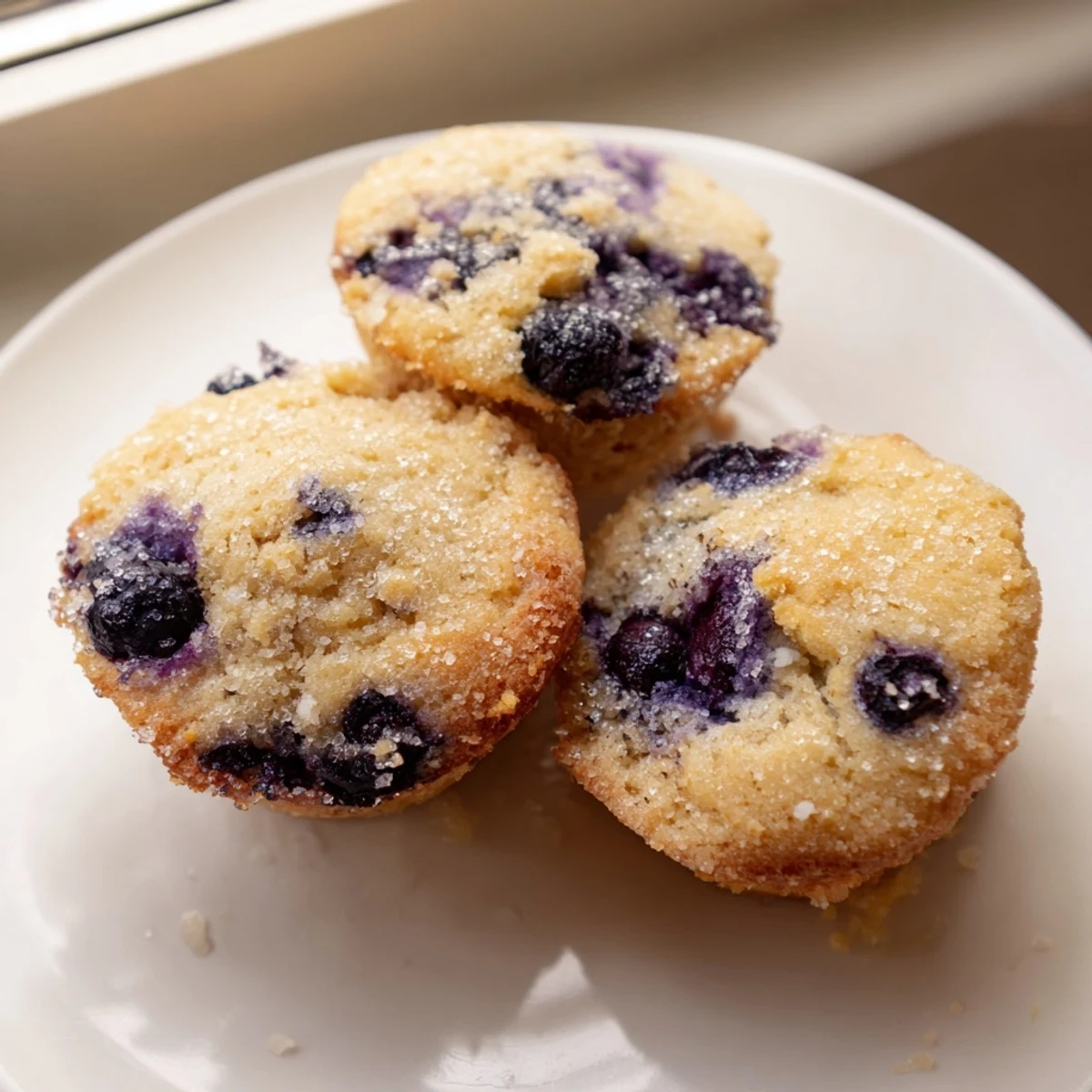 Soft blueberry muffin cookies with golden edges and juicy berries bursting from each tender bite.