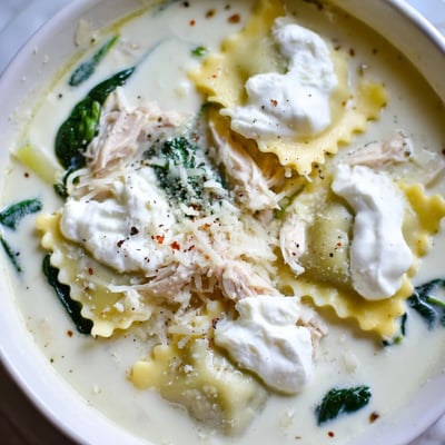 Quick White Lasagna Soup