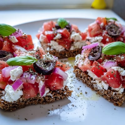 Crunchy Cretan feta rusks drizzled with olive oil on a rustic wooden board