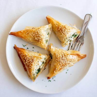 Artichoke Graviera Filo Puffs