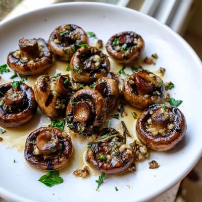 Sauteed Grilled Garlic Mushrooms